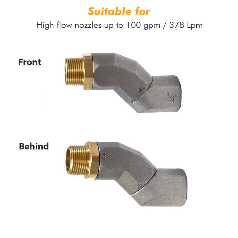 Apeixoto 3/4 Inch Fuel Swivel, Fuel Hose Swivel with 3/4'' NPT Connector Fuel Plane Swivel with 360 Roating Connector - Image 4